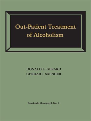 cover image of Out-Patient Treatment of Alcoholism